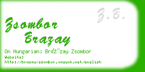 zsombor brazay business card